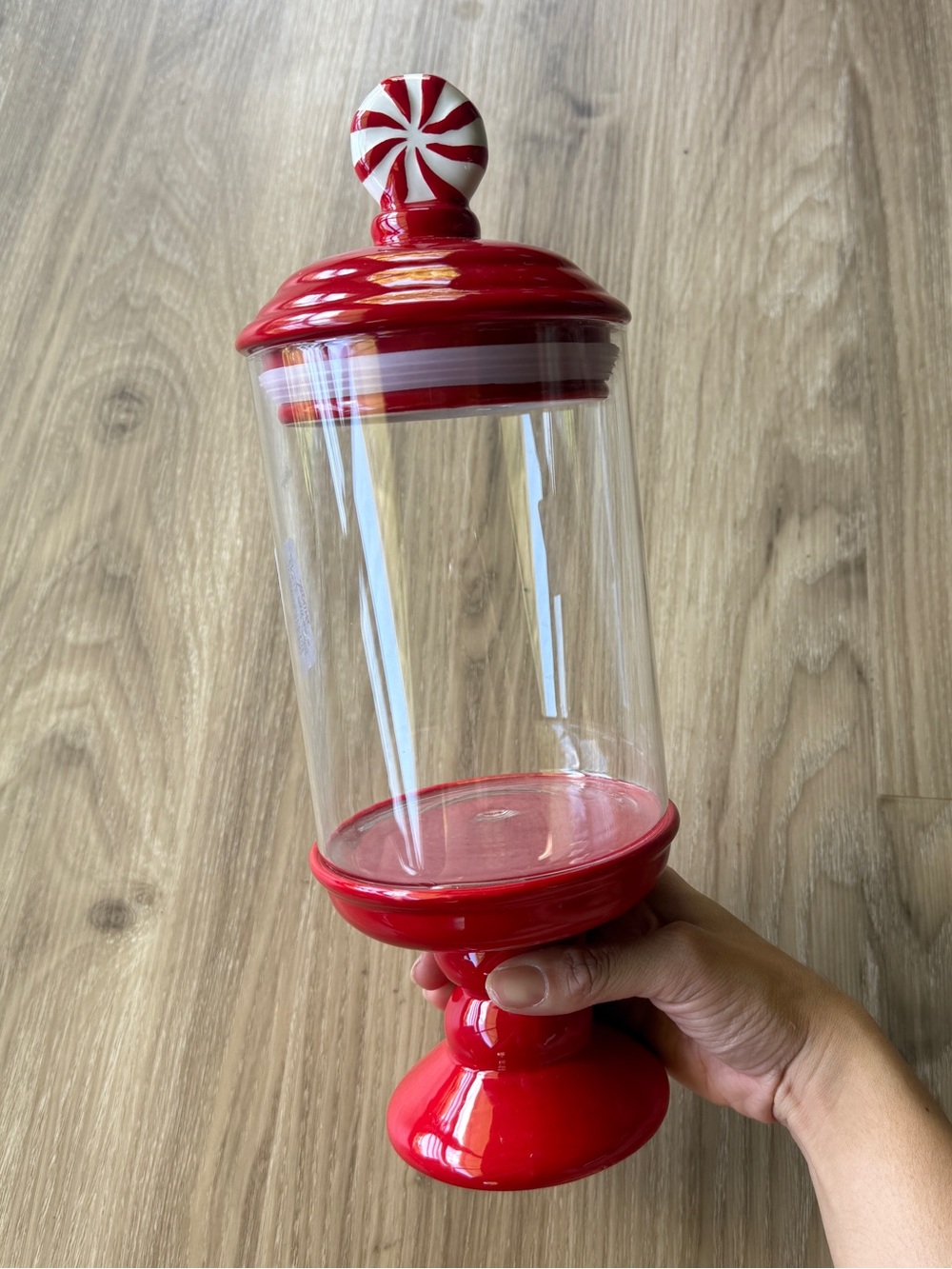 T.J.Maxx Peppermint Glass Jar